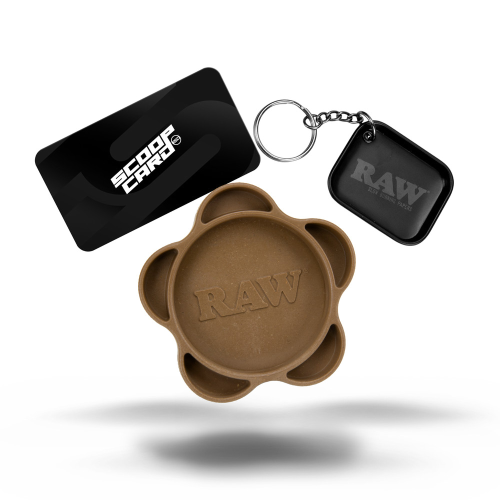 RAW Gripper Grinder | Medium Grind V2 + RAW Black Keychain