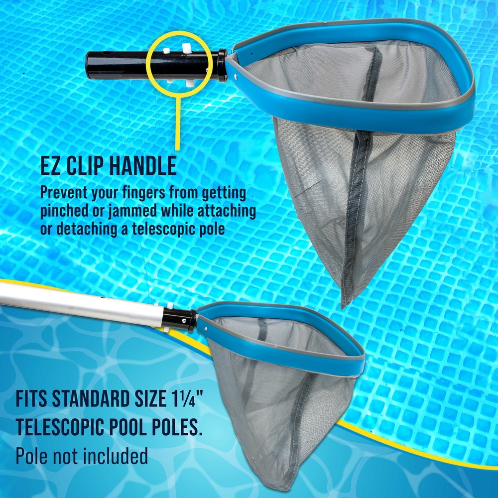 U.S. Pool Supply 11" Swimming Pool, Spa Leaf Skimmer Rake Net, 11" Deep Mesh