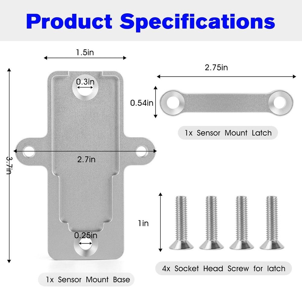 Flex Fuel Sensor Mount for GM Billet with Screw