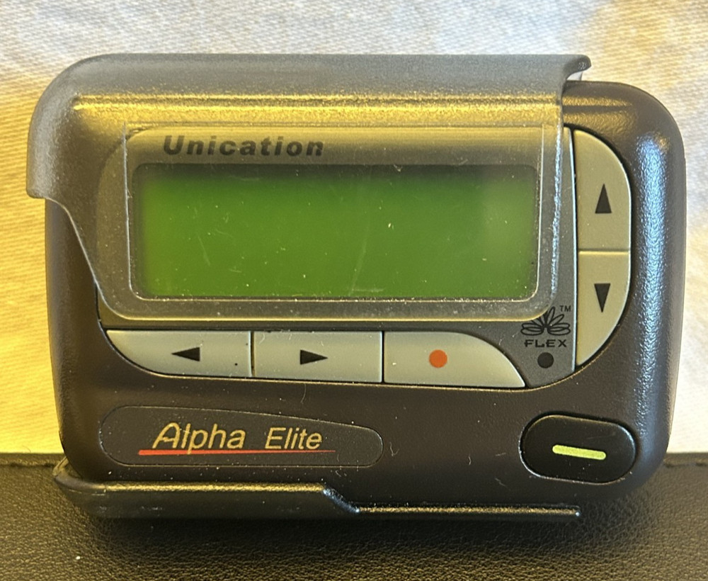 Alpha Elite Unication Numeric Pager Beeper- Model No. A3P1ADN2313B - Untested