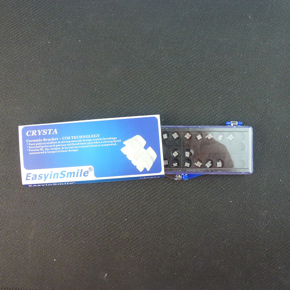 5PK Dental Ceramic Brackets Orthodontic Mini Clear Braces MBT/ROTH 022 345 Hooks