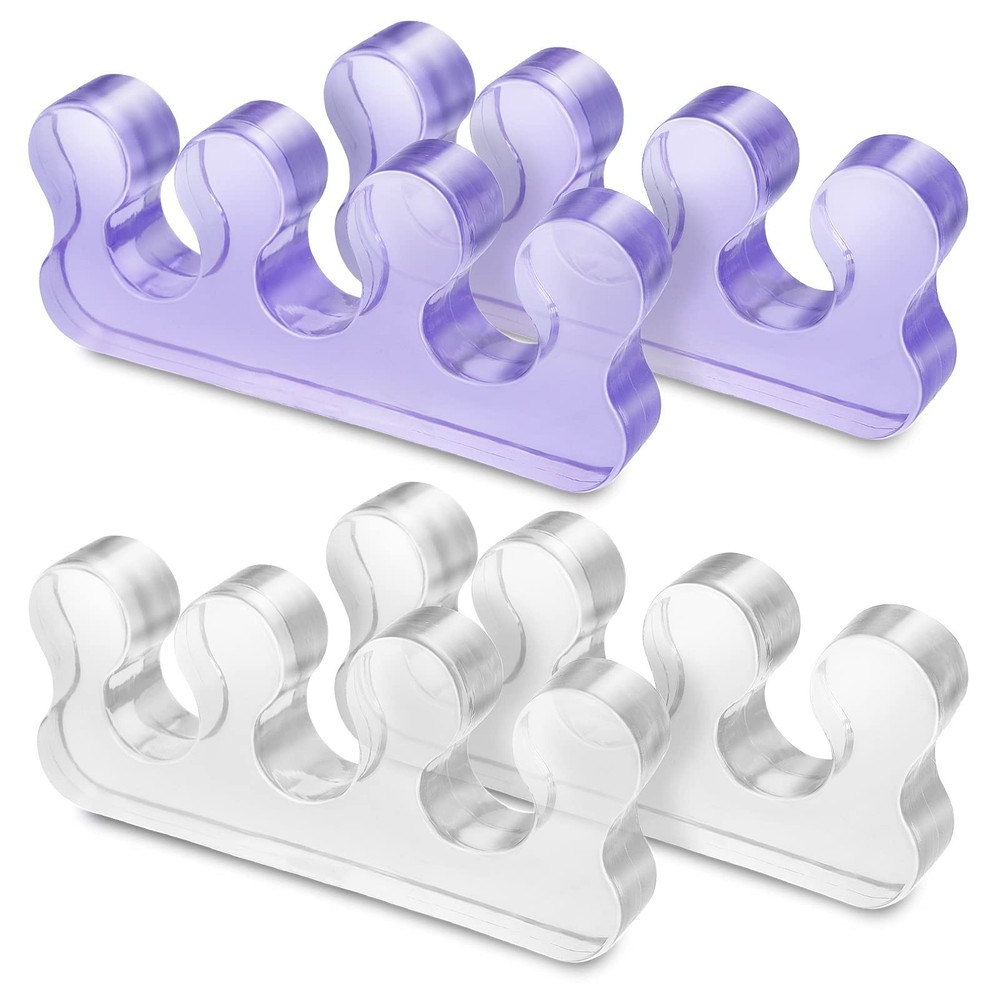 4Pcs Toe Separators Pedicure,Pedicure Toe Separators,Repeatable Washable Toen...