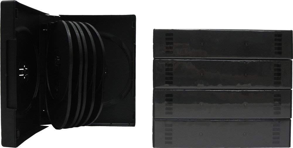 (5) DV12R39BK 12-DVD Boxes Cases Multi Box Set Replacements Empty Disc 39MM  NEW