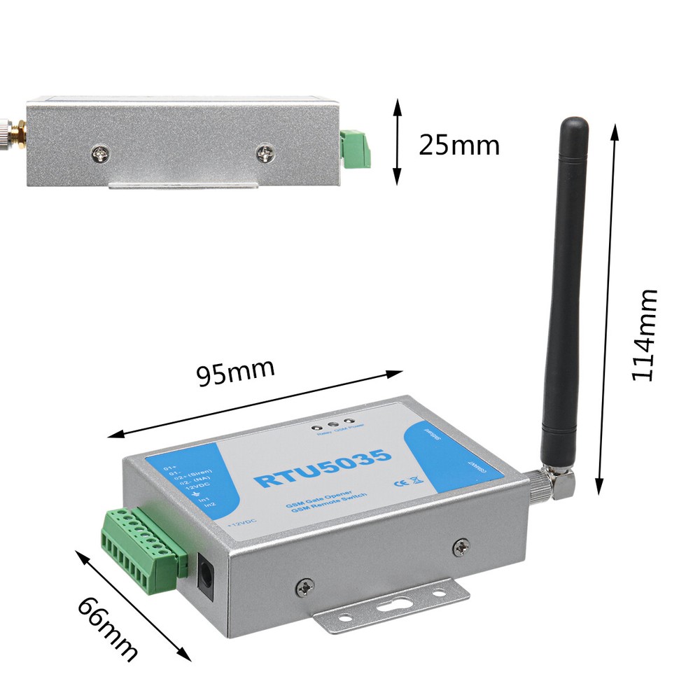 GSM Gate Opener Relay Remote Control Door Access On/Off Switch Free Call RTU5035