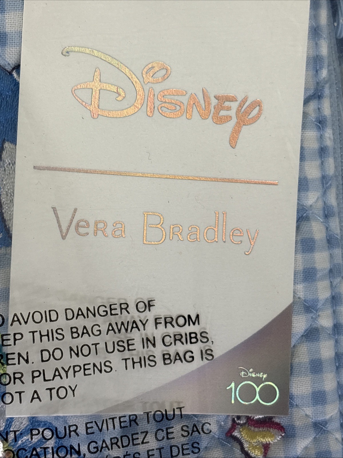 NWT Vera Bradley Disney 100 Alice in Wonderland Small Backpack & RFID Wristlet