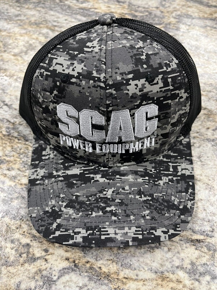 Scag Summer Hat Digi Camo With Silver Logo