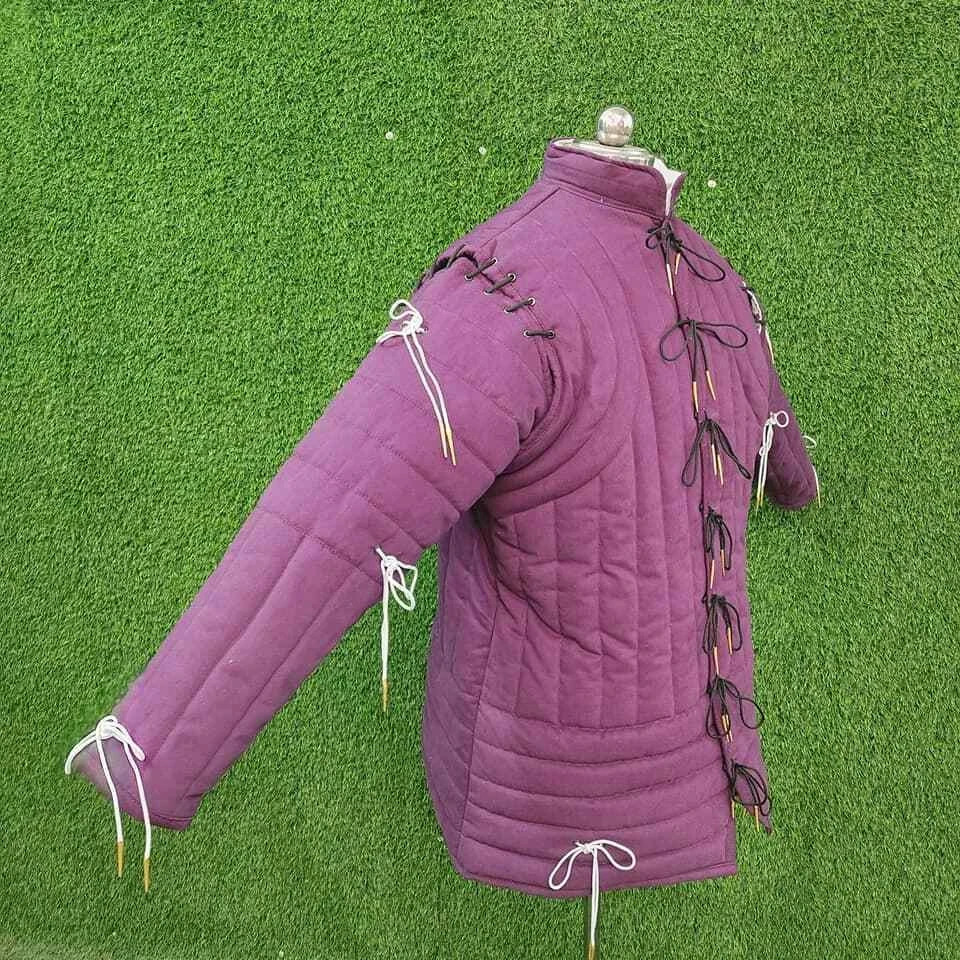 Medieval Arming Doublet Gambeson Quilted Armor Aketon Costume Jacket SCA Combat