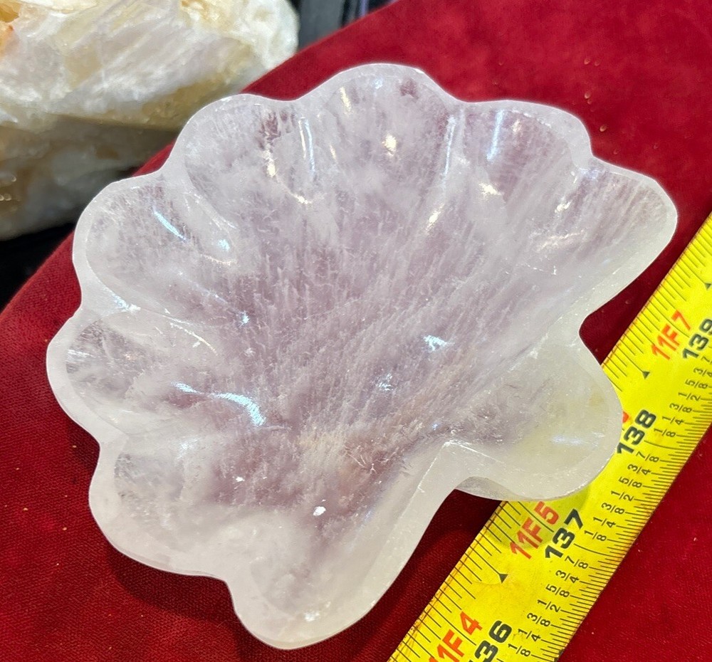 4” Selenite Bowl Sea Shell Shape