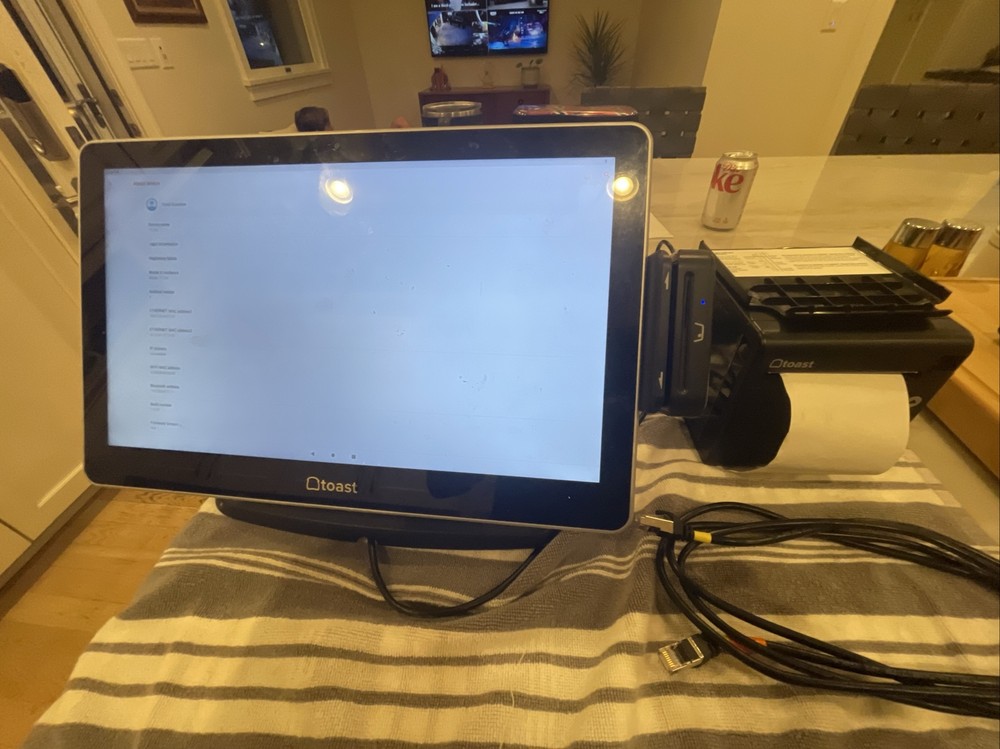 Toast Flex TT200 POS w Tap CC reader Toast TP200 Printer Excellent!!!