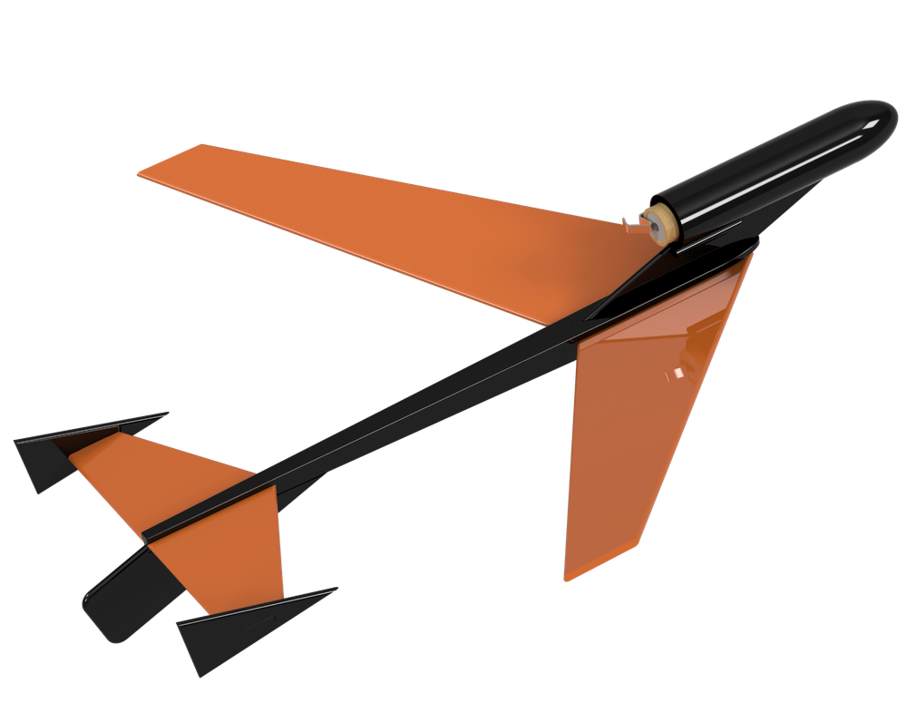 Semroc Flying Model Rocket Kit Hawk KV-65 *New Re-Design*