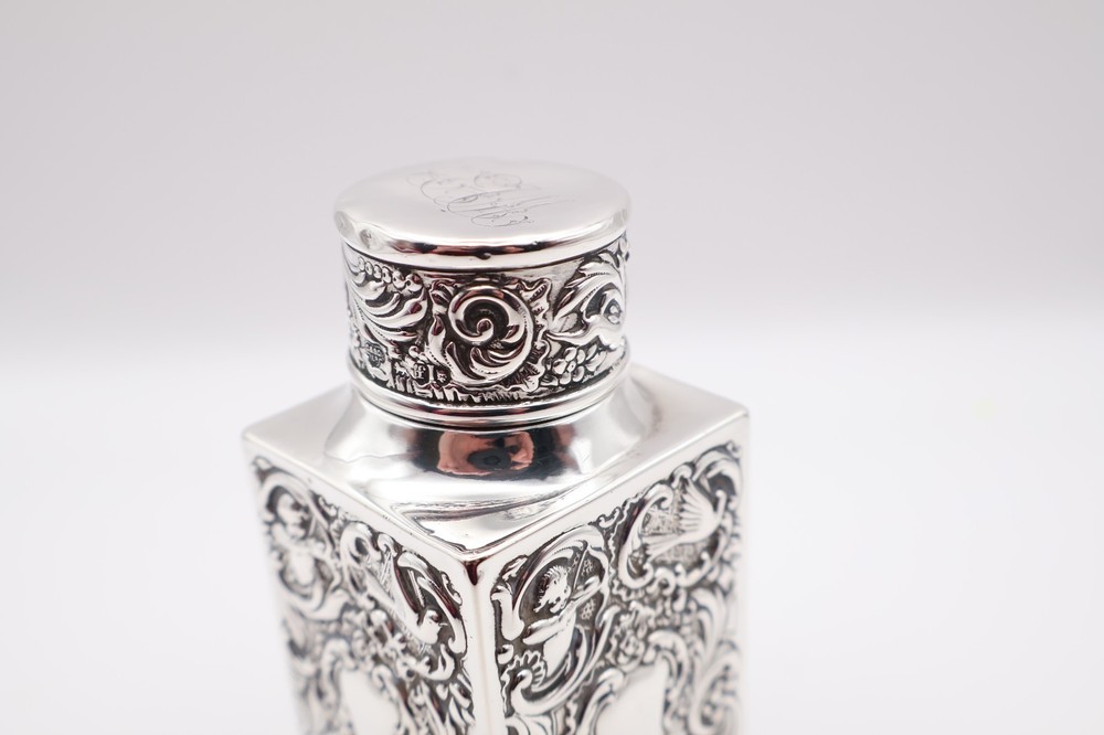 Antique Solid Silver Tea Caddy Hallmarked London 1901