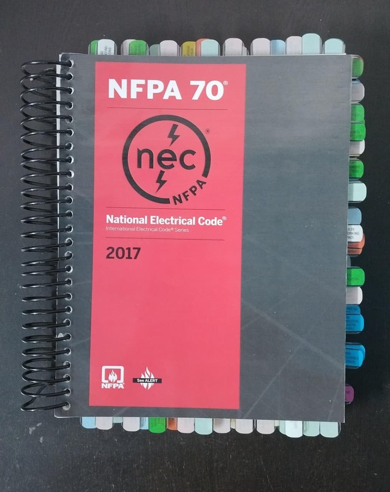 Tabbed  & Highlighted : NFPA 70, National Electrical Code  2017 Spiralbound