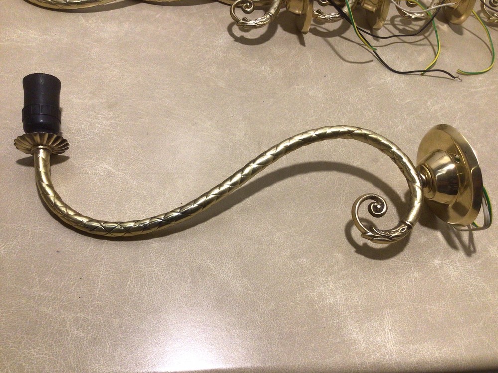 1 Vintage Brass Wall Lights ￼