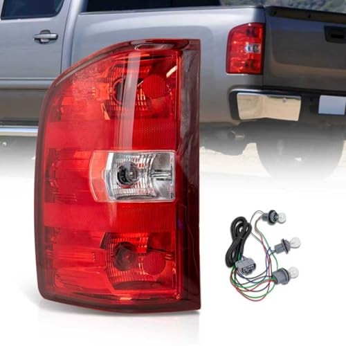 Rear Tail Lights Assembly Compatible With Left Driver Side 07-14 Silverado
