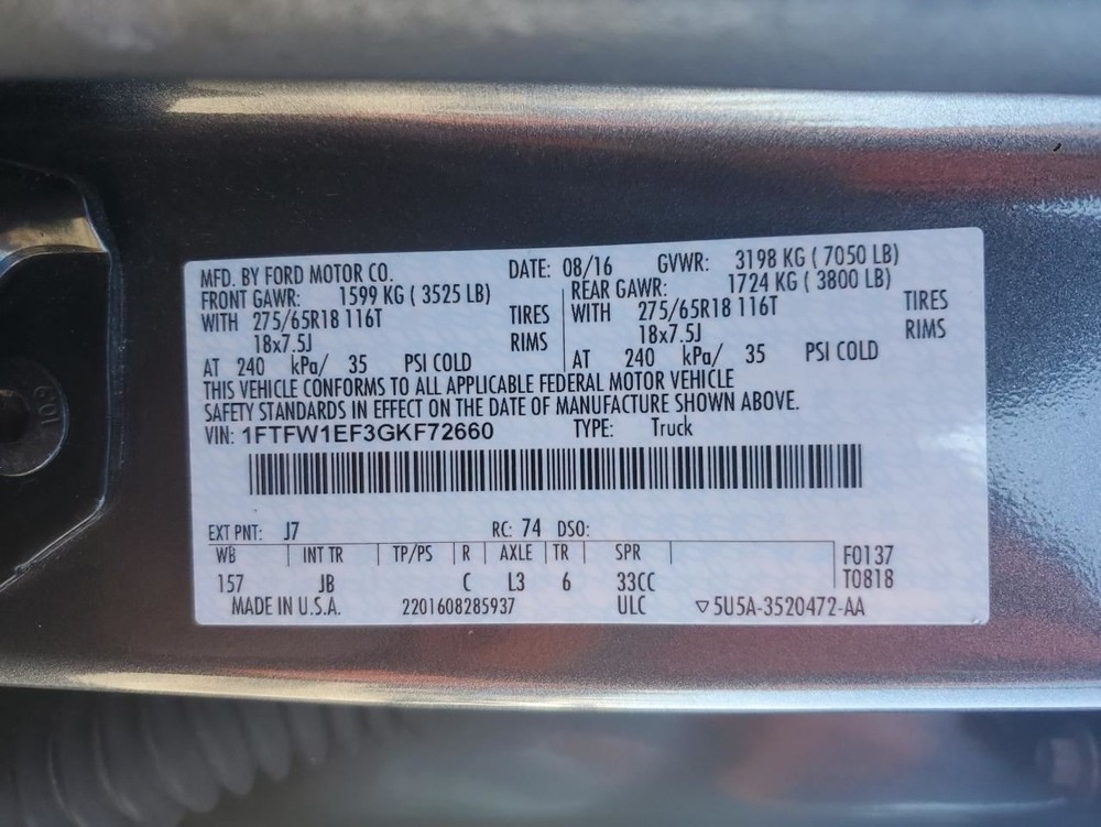 CONTROL PANEL OEM 2016 FORD F150 1YR WRNTY
