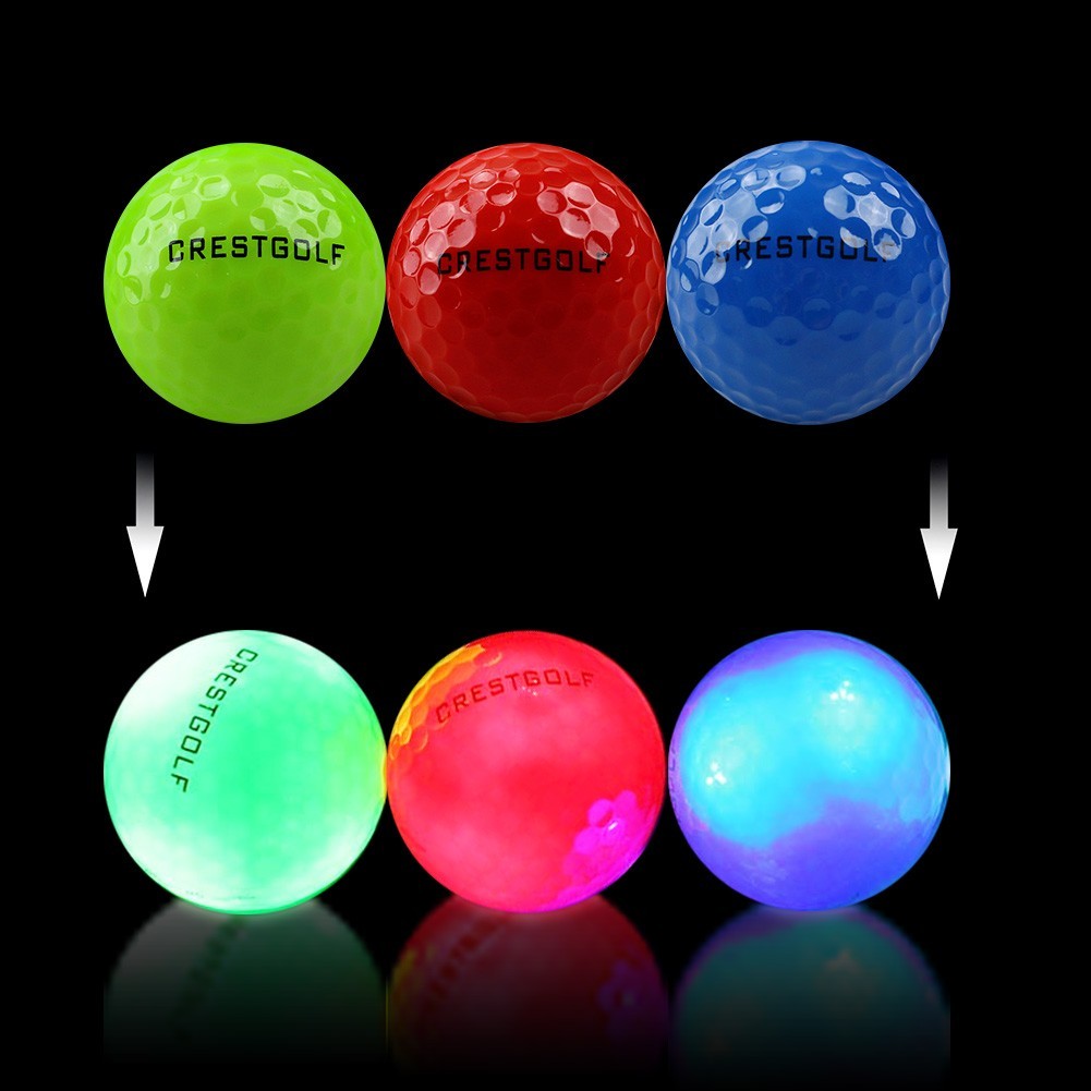 Glow in the Dark Golf Ball, Super Bright Light Up LED Balls , 3 Pack