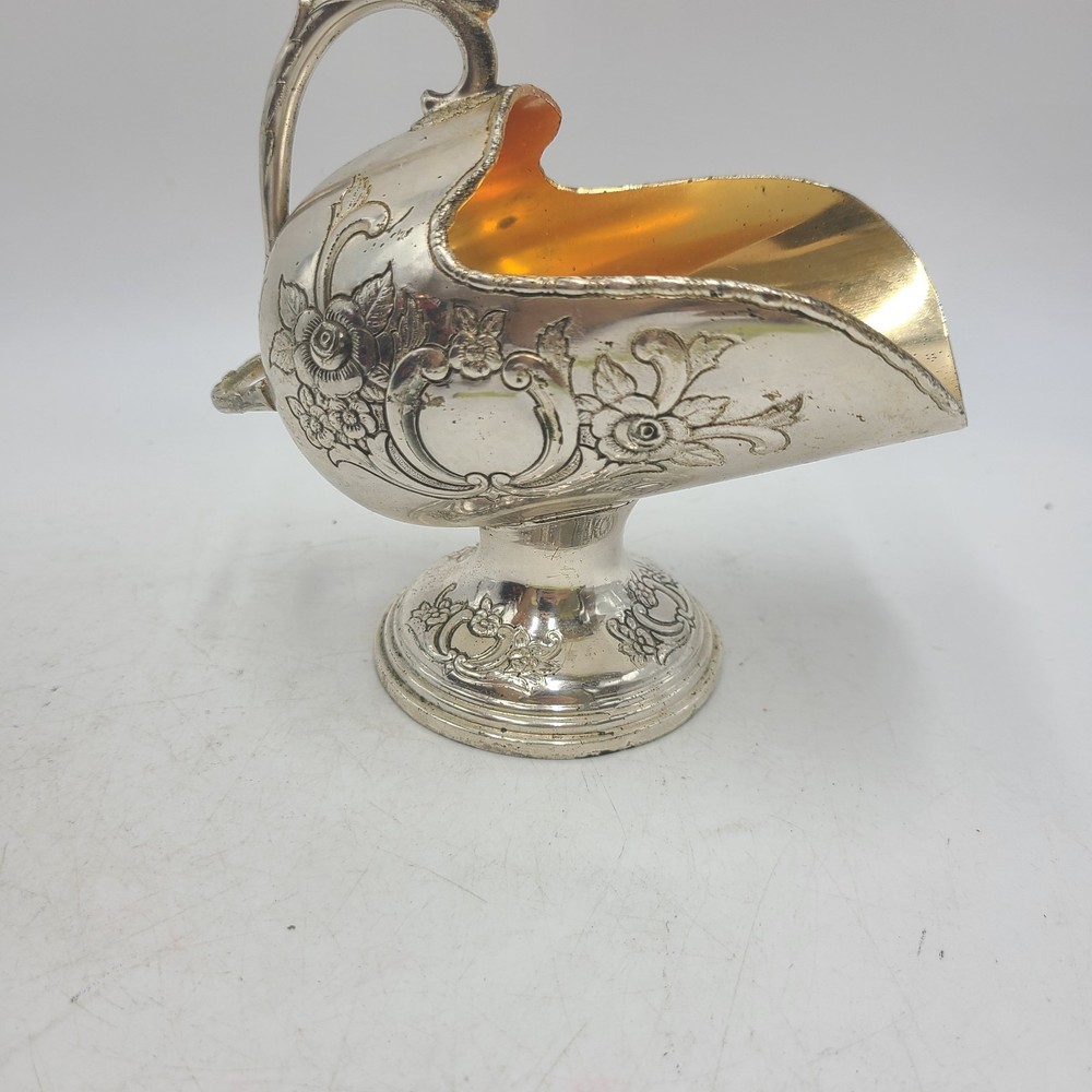 RAIMOND SILVER PLATE SUGAR SCUTTLE WITH SCOOP