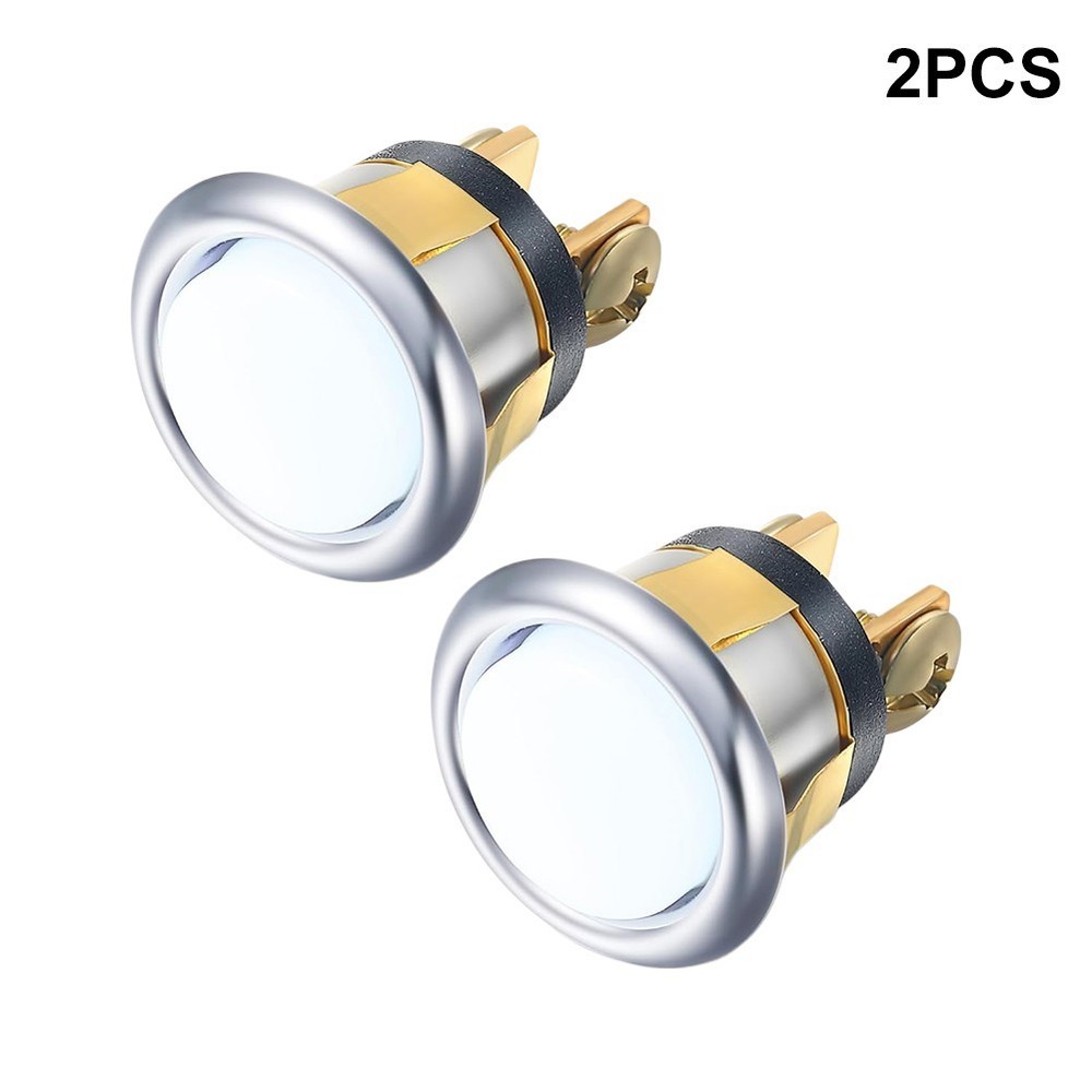 2 Pack Doorbell Button with Cool White Light for Simple Installation and Use