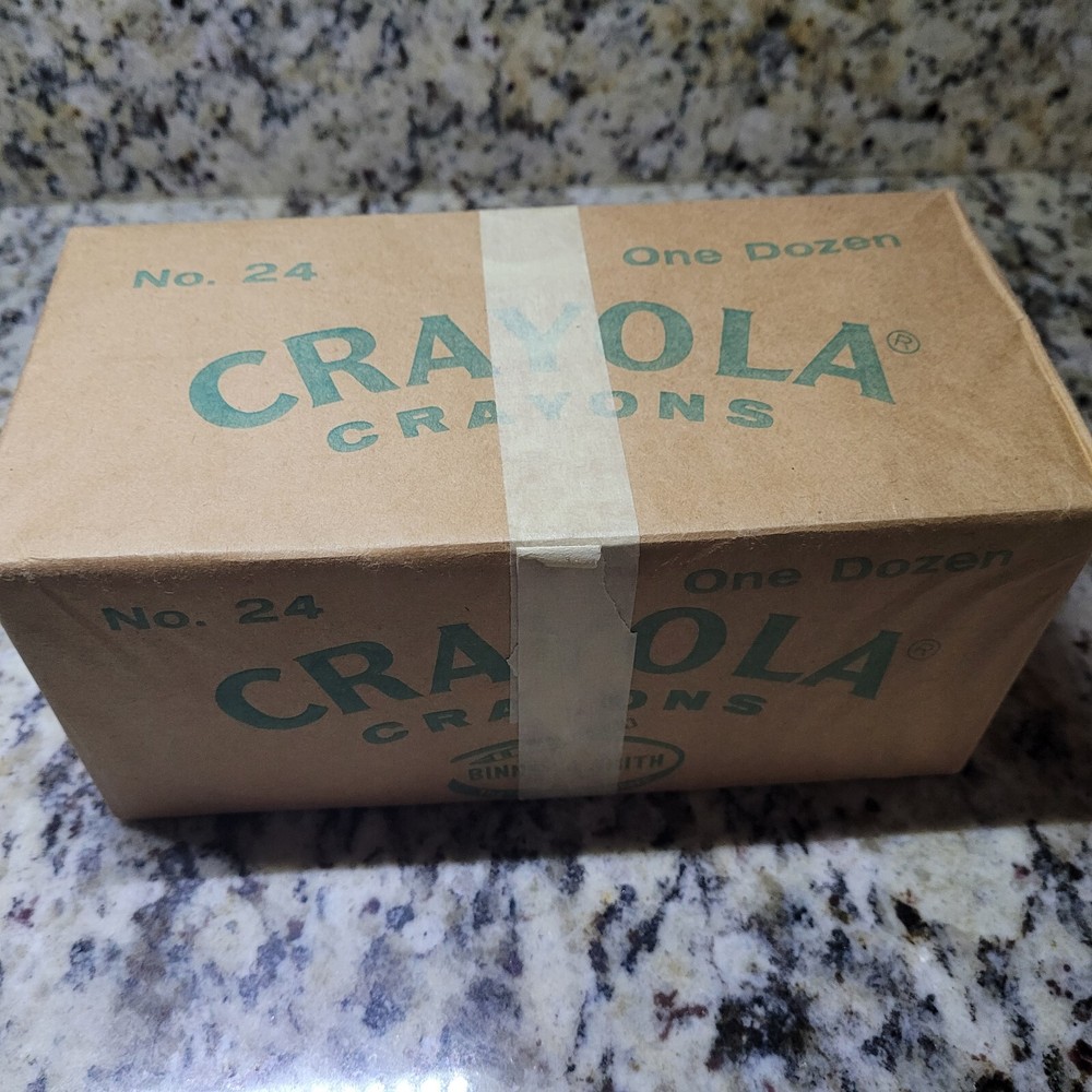 Vintage Binney & Smith Crayola Crayons Full Case Original Wrapper 12 Boxes #24
