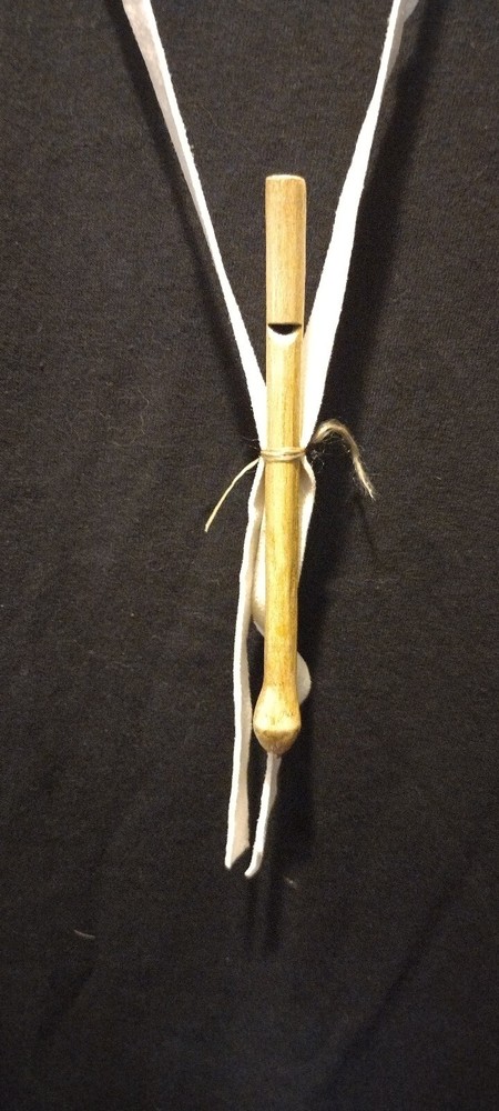 Native American Eagle Wing Bone Whistle 6" Replica Eagle Head Effigy