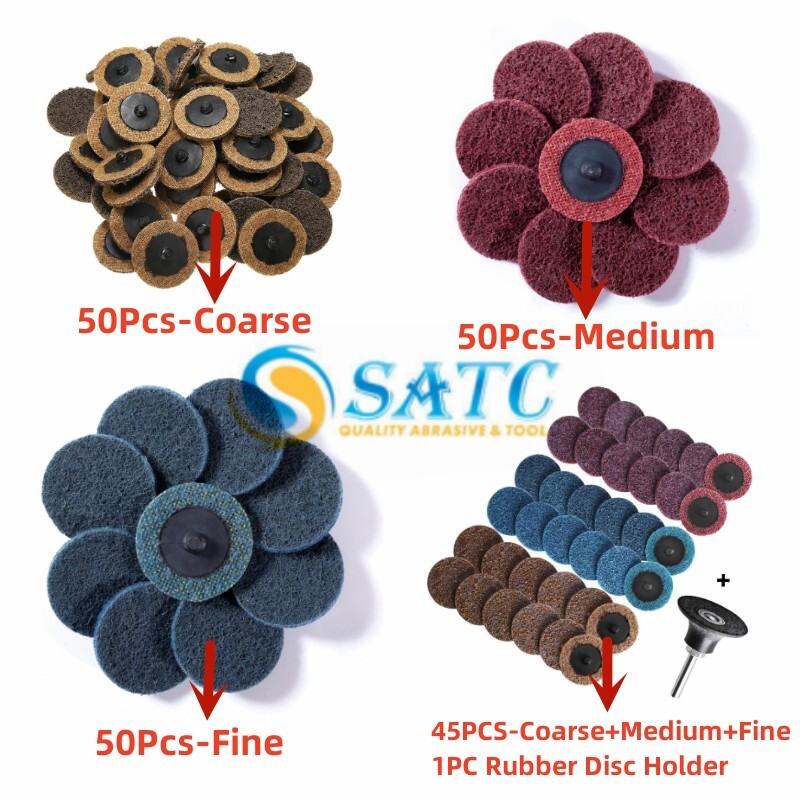 46x/50x 2 inch Surface Conditioning Discs Quick Change Die Grinder Sanding Pads