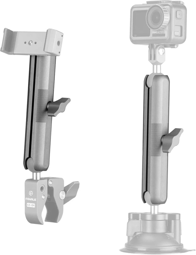 Double Socket Arm - Full Length 5.9" Compatible with B Size 1" Ball Components(D