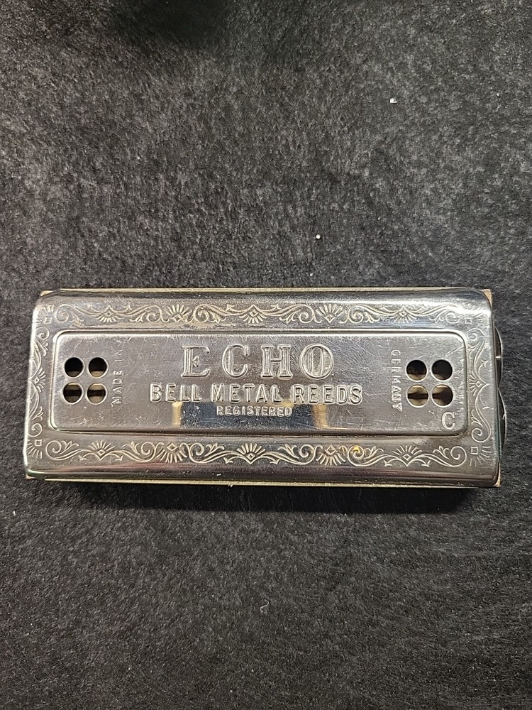 Vntg M Hohner Harmonica The Echo Harp Box Has Damage