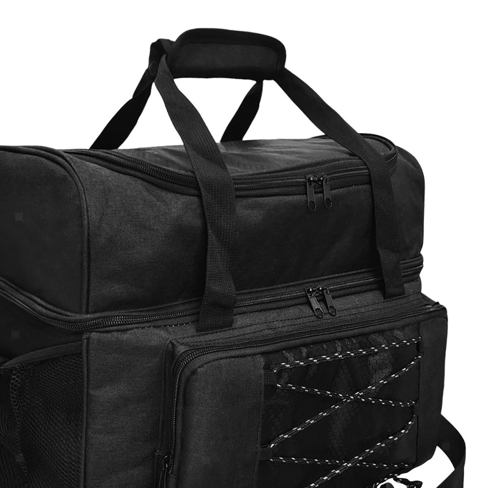Bowling Bag for 2 Balls with Divider Sturdy Container Case Practical Bowling