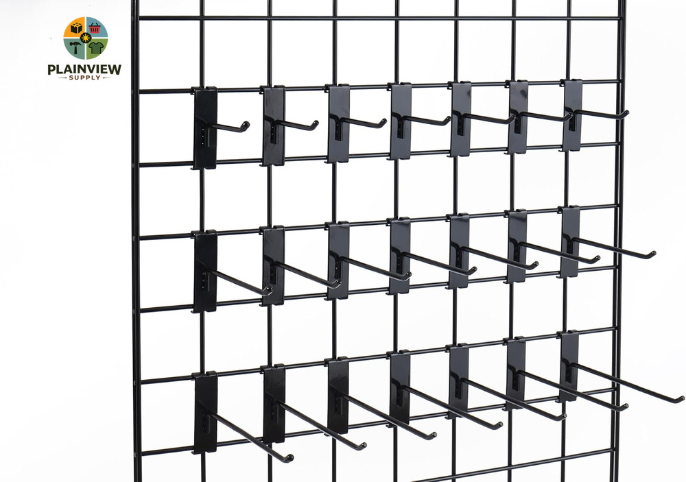 Gridwall Hooks 6 Inch,50Pc Display Hooks for Grid Wall Heavy Duty Gridwall Hook