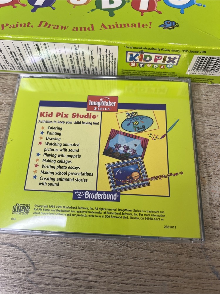KID PIX Studio Big Box - Image Maker Edition - Rare!