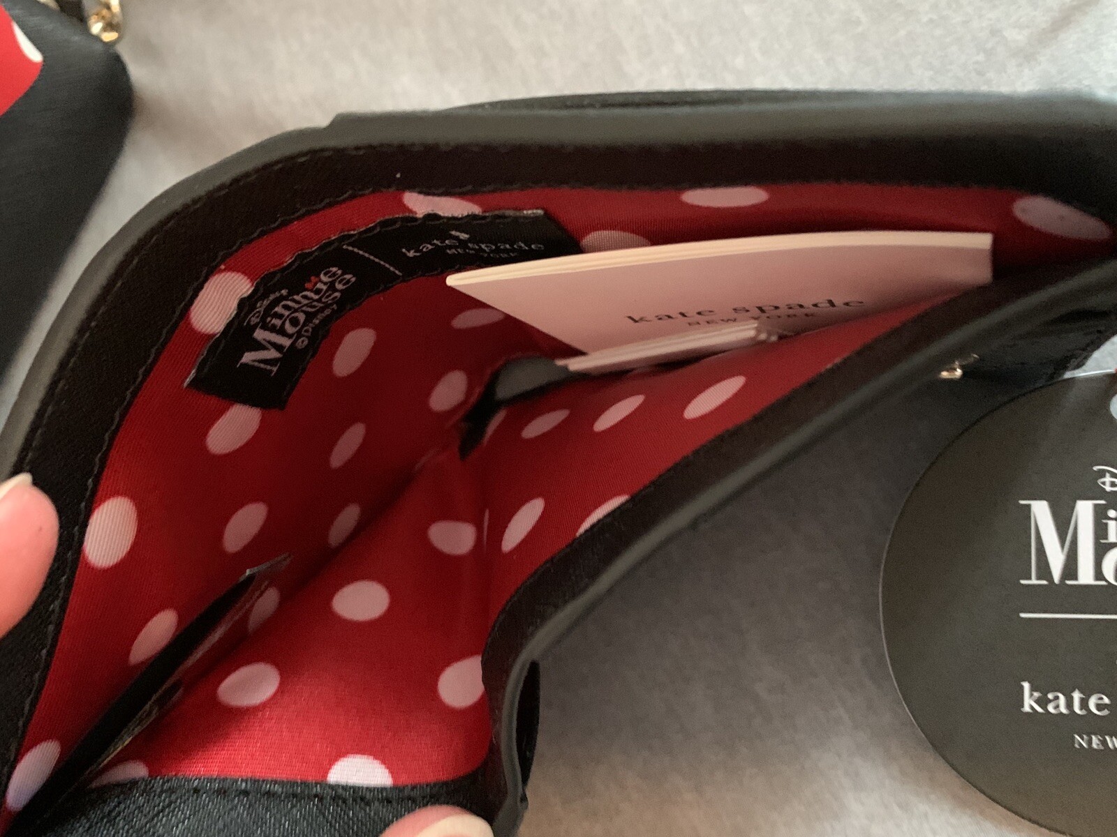 KATE SPADE DISNEY MINNIE MOUSE FRANCIS TOTE & ADALYN WALLET NEW