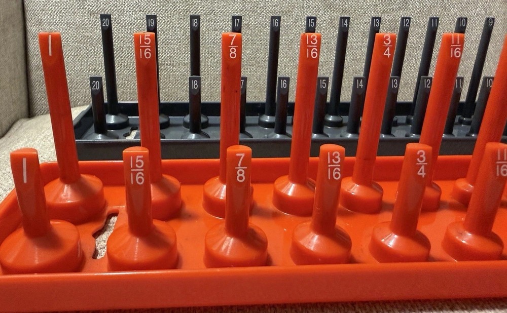 Matco Tools 3/8 Socket Organizer Set SAE & Metric Deep/Shallow USA