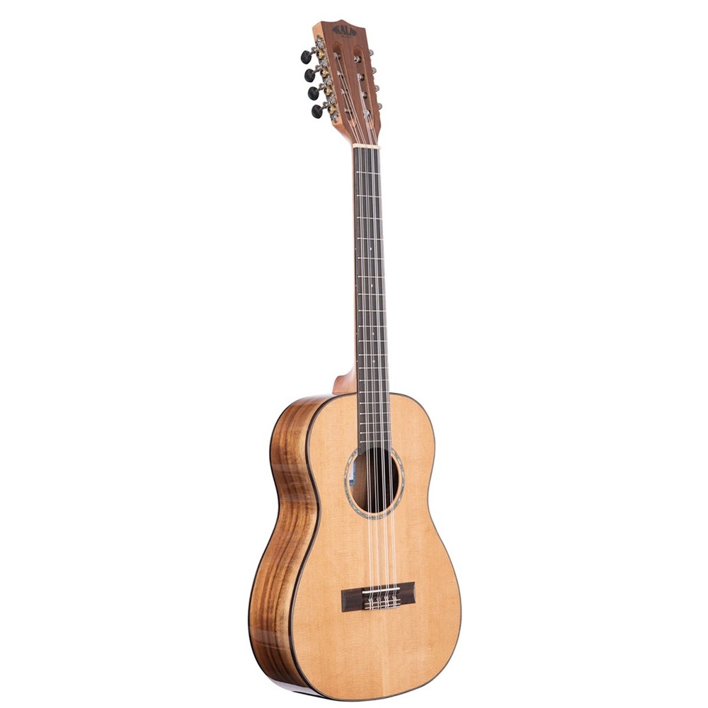 Kala Gloss Solid Cedar Top Acacia 8-String Baritone Ukulele, Natural
