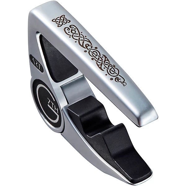 G7th Performance 3 Capo - ART Celtic Design Silver 6 String Capo - NEW