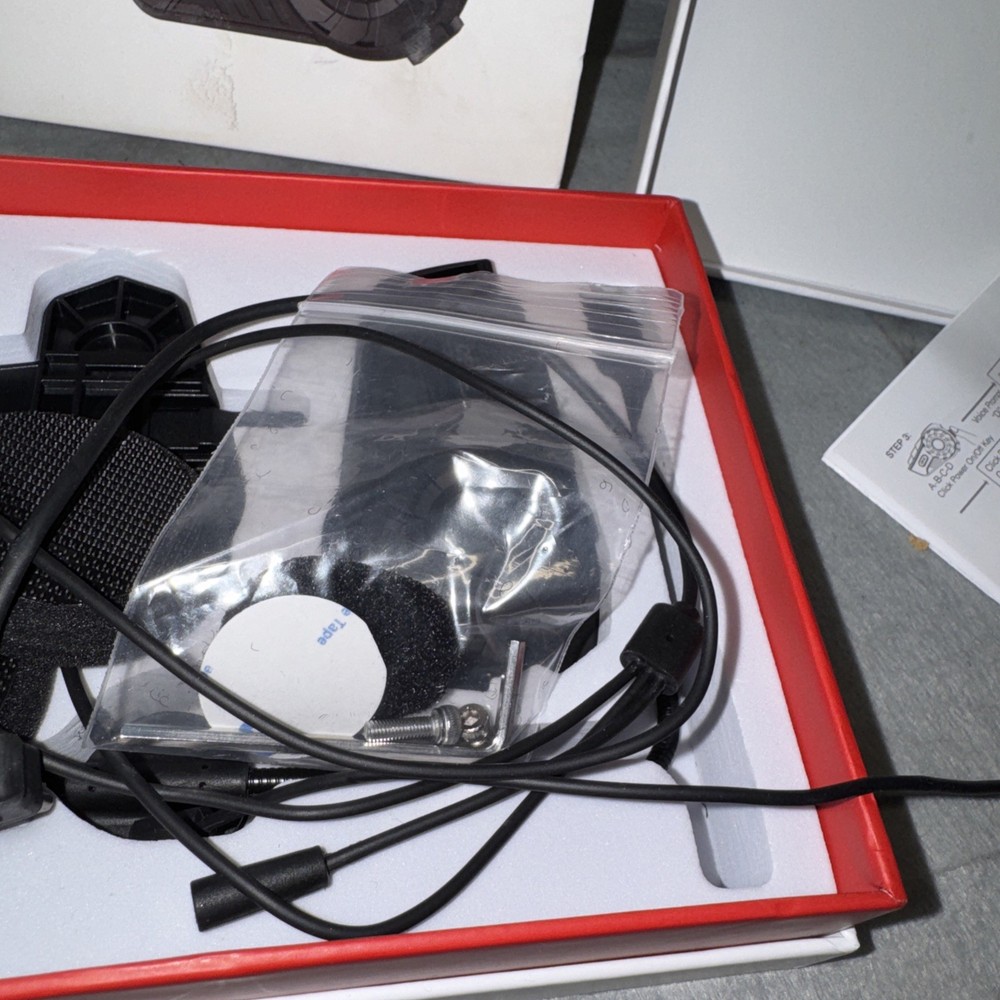 Moman CP-E Compack Edge Headset Helmet Intercom 1- Rider Kit UNTESTED