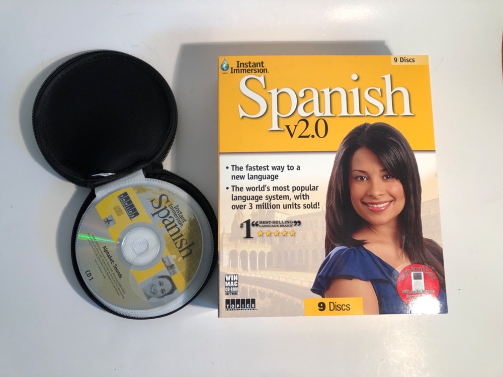 Instant Immersion Spanish Version 2.0 CD-ROM 9 Disc Set Unused CD Case IPod Comp