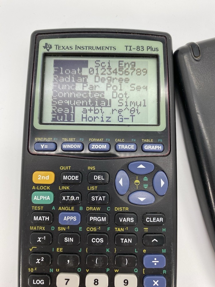Texas Instruments TI-83 Plus Graphing Calculator Black Cover Working Students