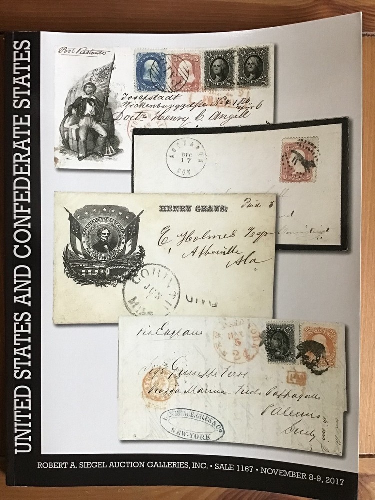 Siegel 1167 United States and Confederate States Postal History