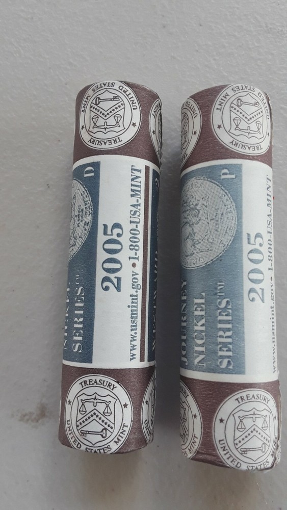 2005 P&D MINT ROLLS,WESTWARD JOURNEY NICKEL ROLLS