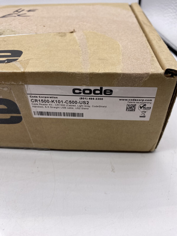 CODE CR1500 CR1500-K101-C500-US2 LIGHT GRAY USB BARCODE SCANNER KIT