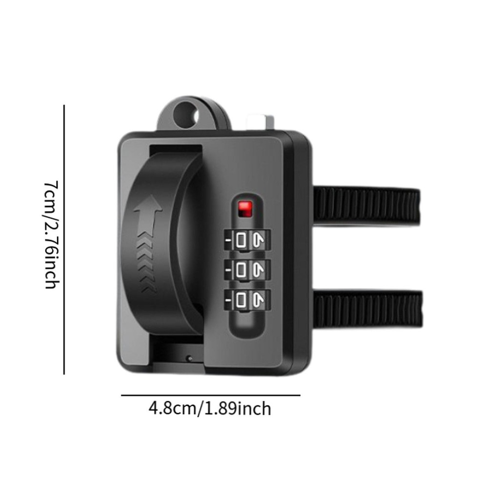 Helmet Security Lock Bicycle Helmet Lock 3 Dial Lock Combination Code Helmet