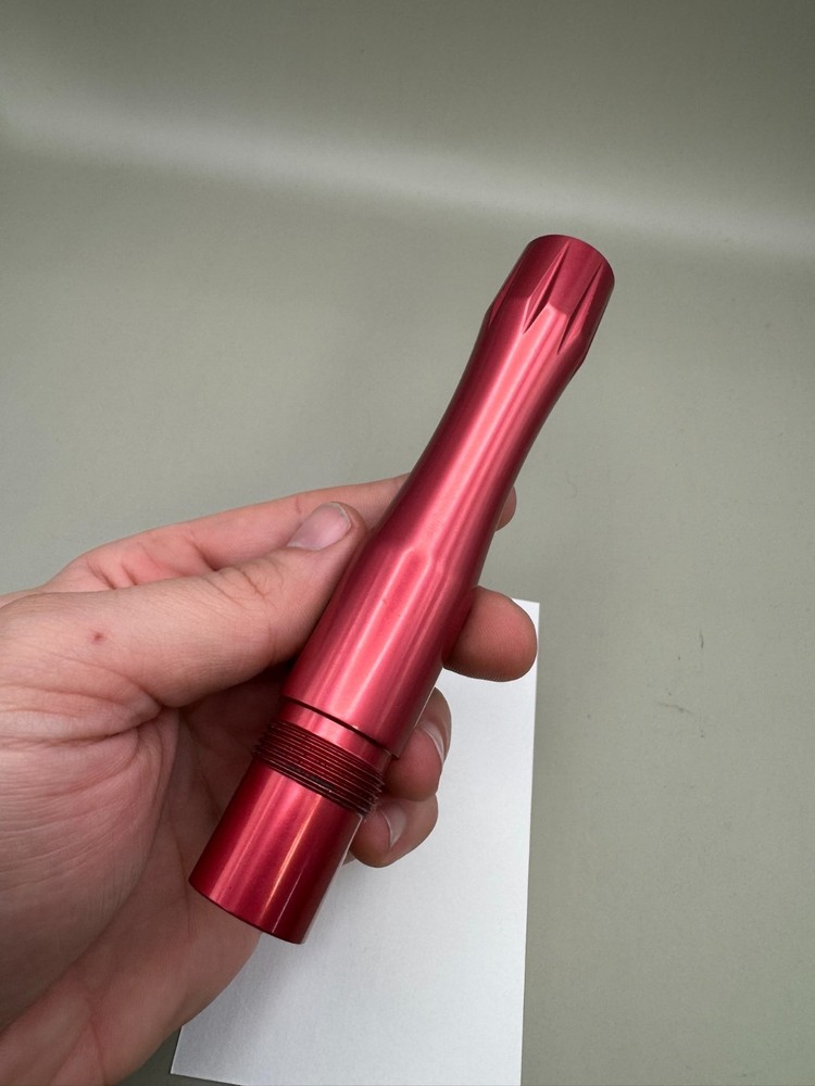 Custom Products Paintball Barrel Back-Gloss Red 693 Bore AC Thread