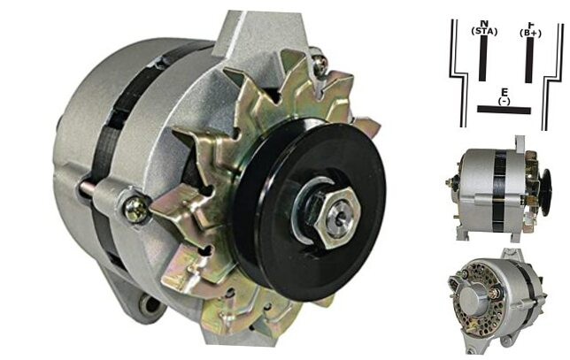 400-52294 Alternator Compatible With/Replacement For Case Uniloader Kubota