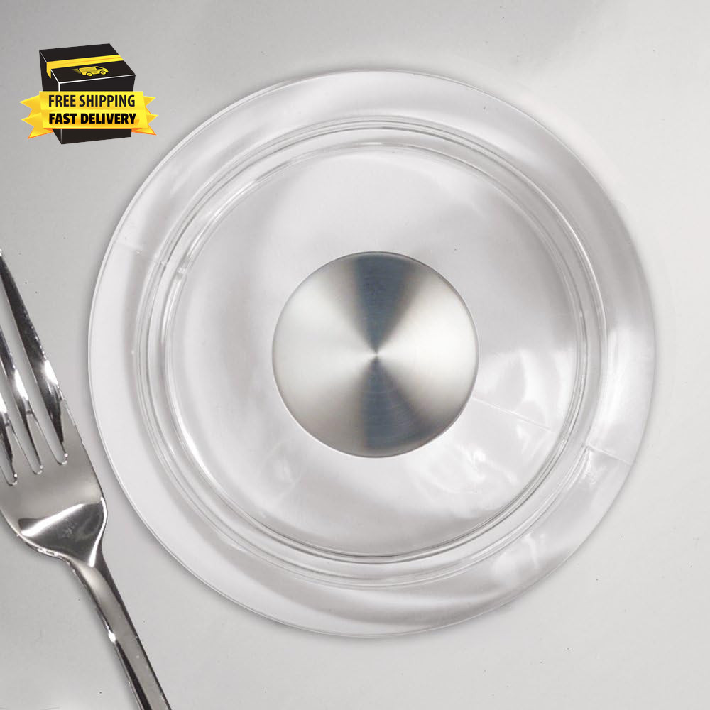 Forma Kitchen Sink Drain Stopper - Clear/Brushed ⭐️⭐️⭐️⭐️⭐️