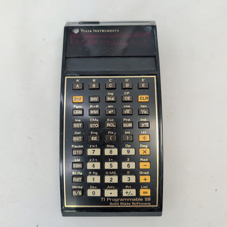Texas Instruments TI Programmable 59 Vintage Calculator Master Library Module