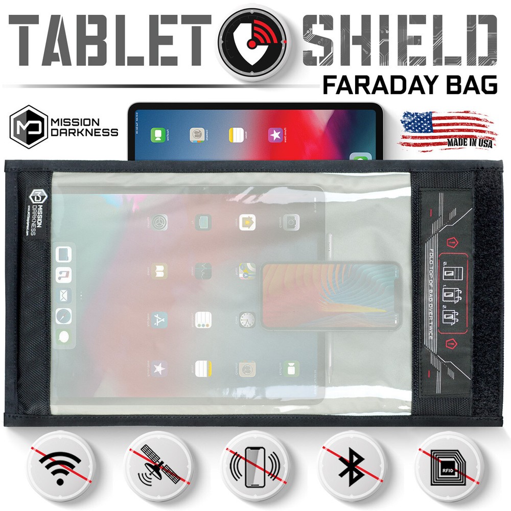 Mission Darkness Medium Window Faraday Bag for Tablets