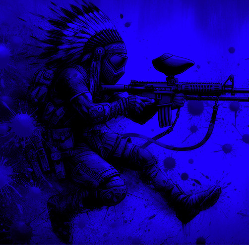 HK Army Hostile AWS - Flex Line 42" - Blue
