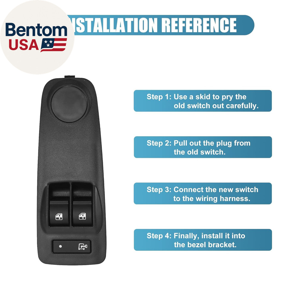 Front Driver Side Master Power Window Switch for Ram Promaster 1500 2500 3500 20