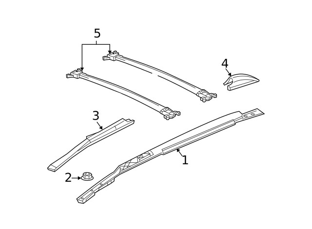 Genuine GM Side Rail 15846377