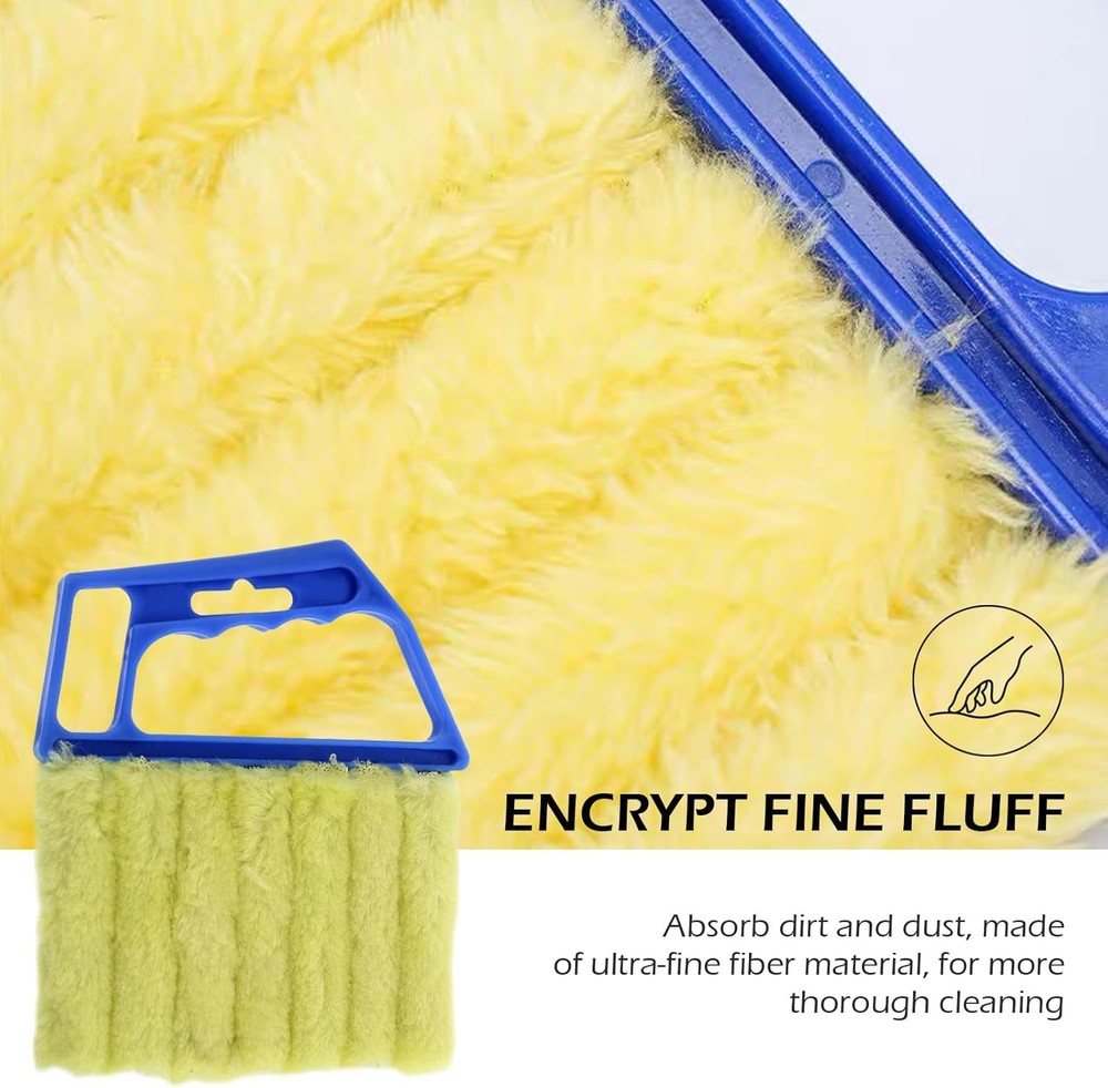 2-Pack Microfiber Handheld Mini Duster Tool for Cleaning Blinds & Dust